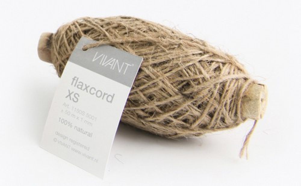 Vivant Jute Flax Koord XS naturel - 50 MT 1MM