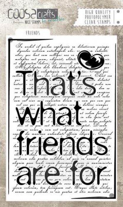 COOSA Crafts clearstamps A6 - Friends (Eng) COC-038