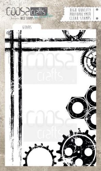 COOSA Crafts clearstamps A6 - Gears COC-046