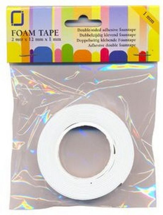 Foam tape 1 mm dubbelzijdig 2 MT 1 RL 3.3010
