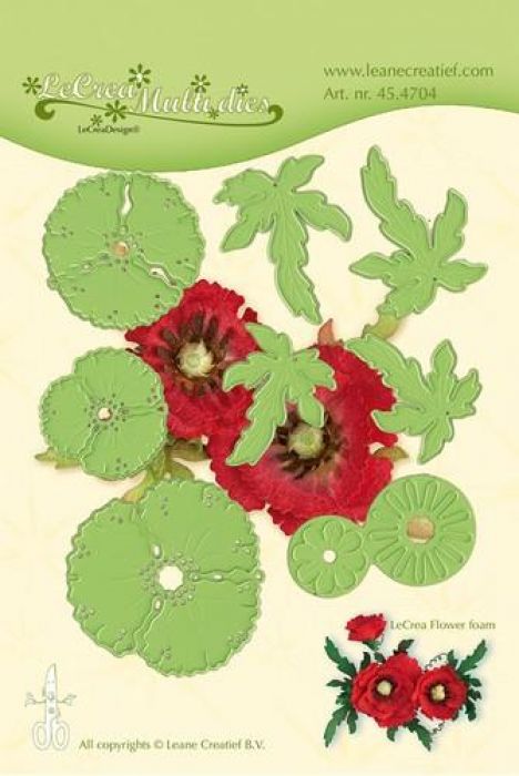 LeCrea - Lea’bilitie flower 013 Klaproos snij, embossing mal 45.4704