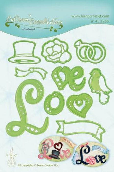 LeCrea - Lea’bilitie Love combi snij en embossing mal 45.3936