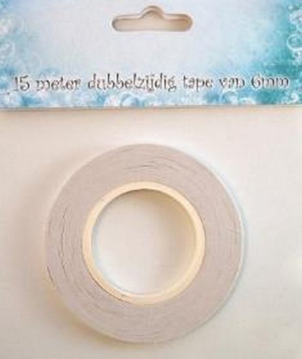 Nellie`s Choice Tissue tape dubbelzijdig klevend 6 mm 09.03.11.008