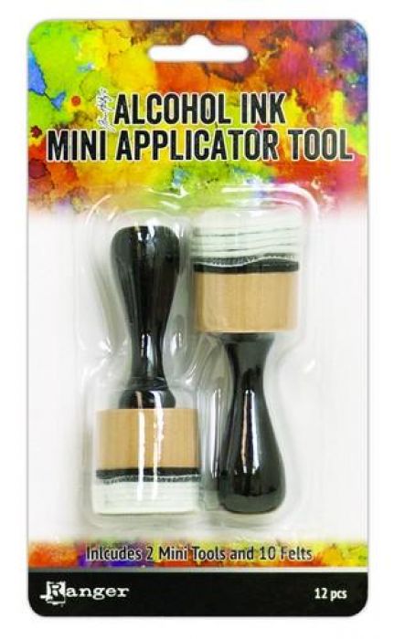 Ranger Alcohol Ink Mini Applicator Tool (2pc/10 Felts) TAC62158 Tim Holtz