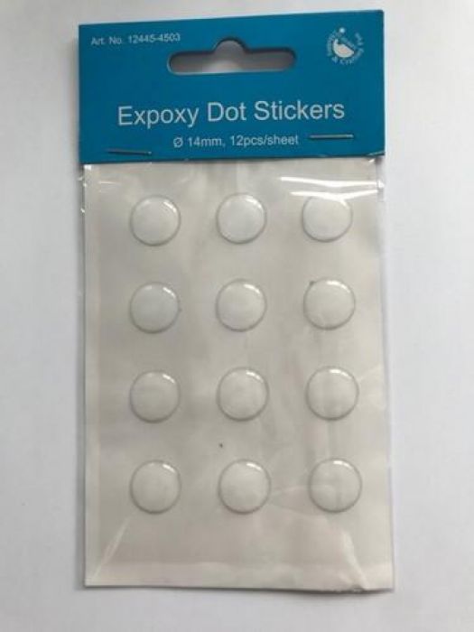 Epoxy DOT-stickers 14 mm 12st 12445-4503