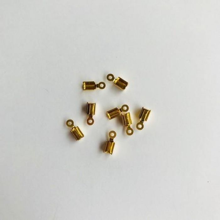Koordsluiting klein 5x3mm goudkleur 8st 11808-1562