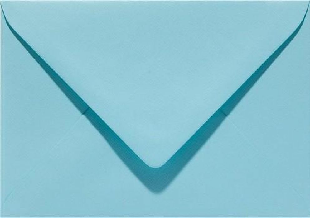 Papicolor Envelop C6 azuurblauw 105gr-CV 6 st 302904 - 114x162 mm