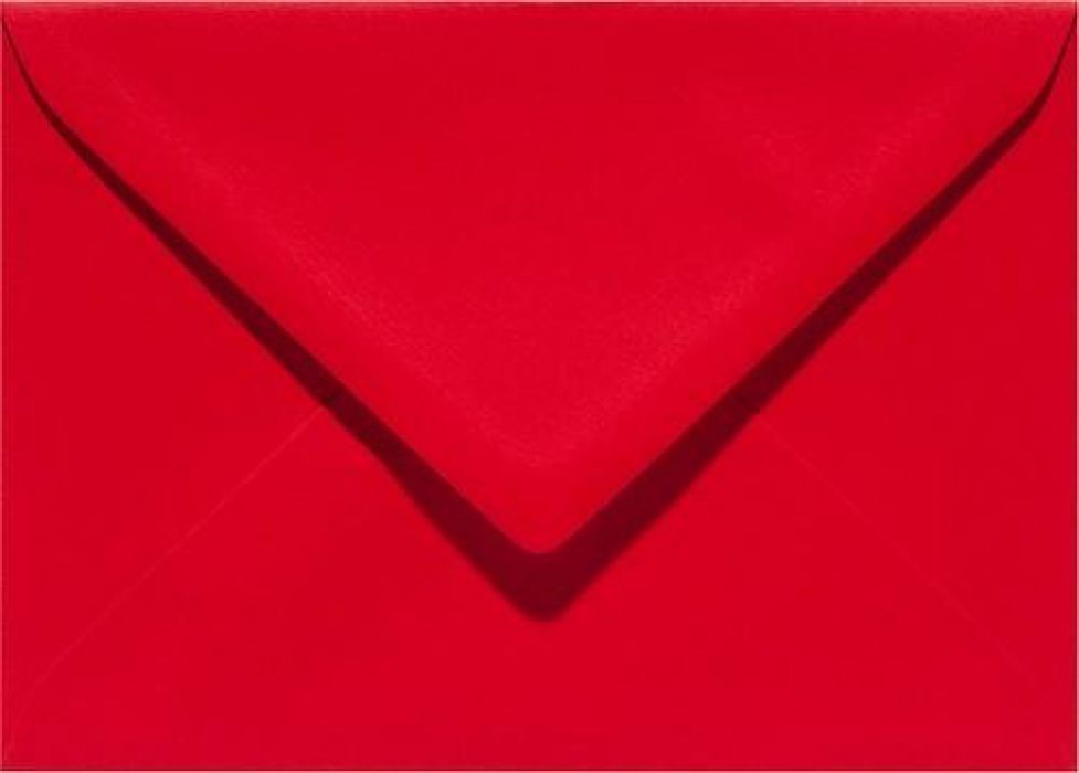 Papicolor Envelop C6 rood 105gr-CV 6 st 302918 - 114x162 mm