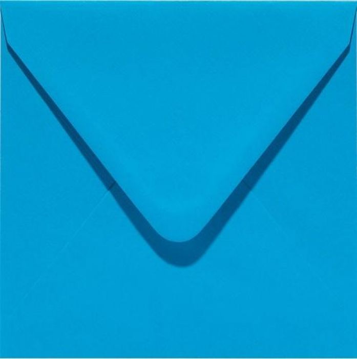 Papicolor Envelop vierk. 14cm hemelsblauw 105gr-CV 6 st 303949 - 140x140 mm