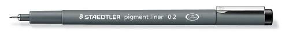 Staedtler pigment liner fineliner 0,2 mm zwart 308 02-9