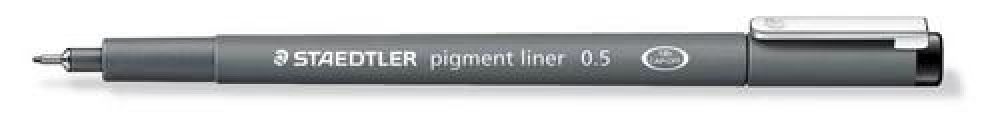 Staedtler pigment liner fineliner 0,5 mm zwart 308 05-9