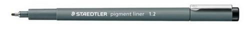 Staedtler pigment liner fineliner 1,2 mm zwart 308 12-9