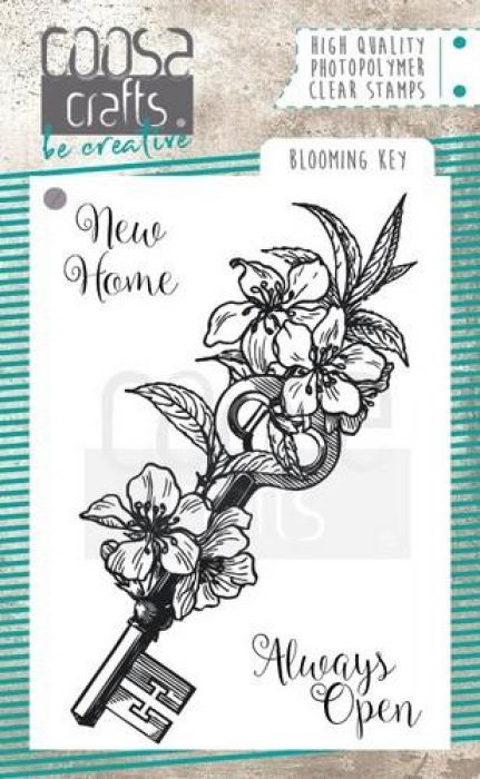 COOSA Crafts clearstamps A7 - Blooming key stamp COC-060 (