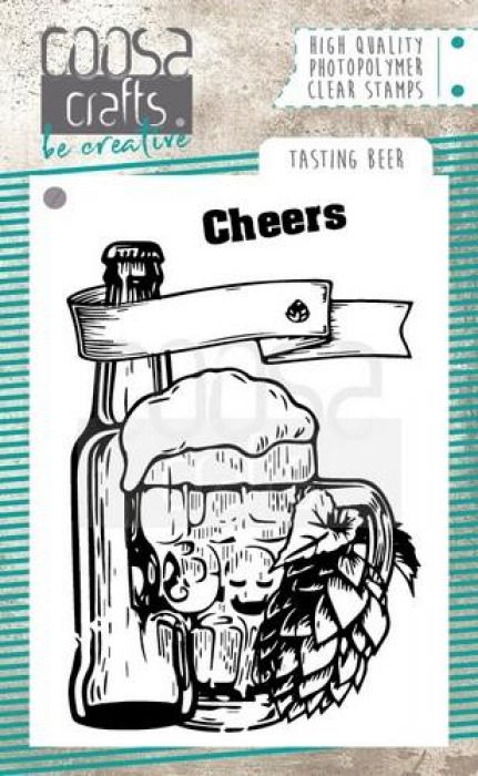 COOSA Crafts clearstamps A7 - Tasting beer COC-062