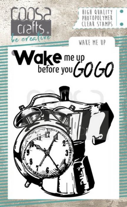 COOSA Crafts clearstamps A7 - Wake me Up A7