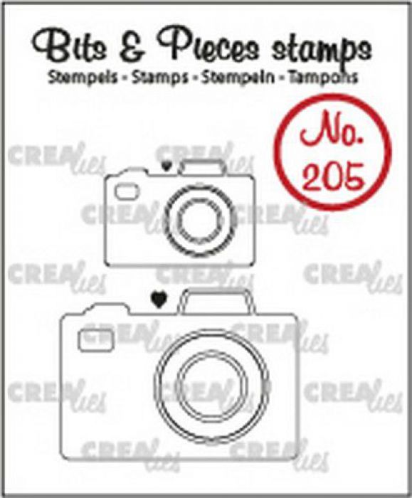Crealies Clearstamp Bits&Pieces 2x camera CLBP205 max. 32x23mm