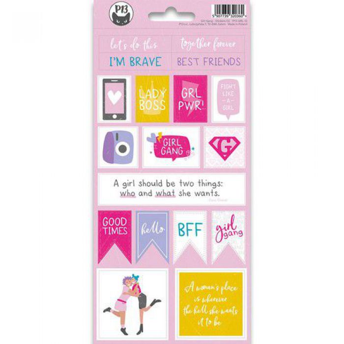 Piatek13 - Sticker sheet Girl Gang 02 P13-GRL-12 10,5x23 cm