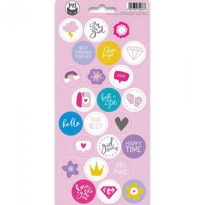 Piatek13 - Sticker sheet Girl Gang 03 P13-GRL-13 10,5x23 cm