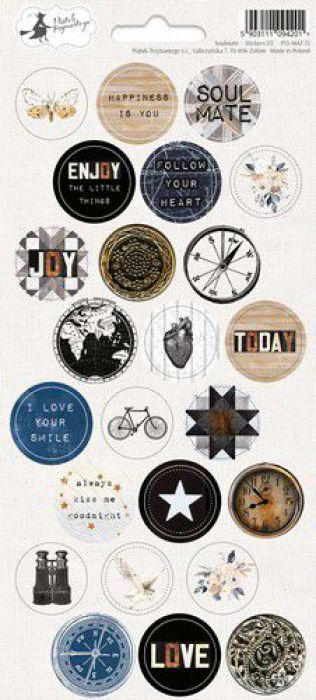 Piatek13 - Sticker sheet Soulmate 03 P13-MAT-13 10,5x23 cm