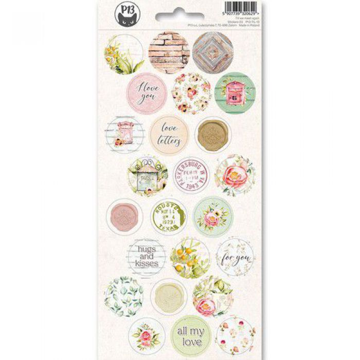 Piatek13 - Sticker sheet Till we meet again 03 P13-TIL-13 10,5x23 cm