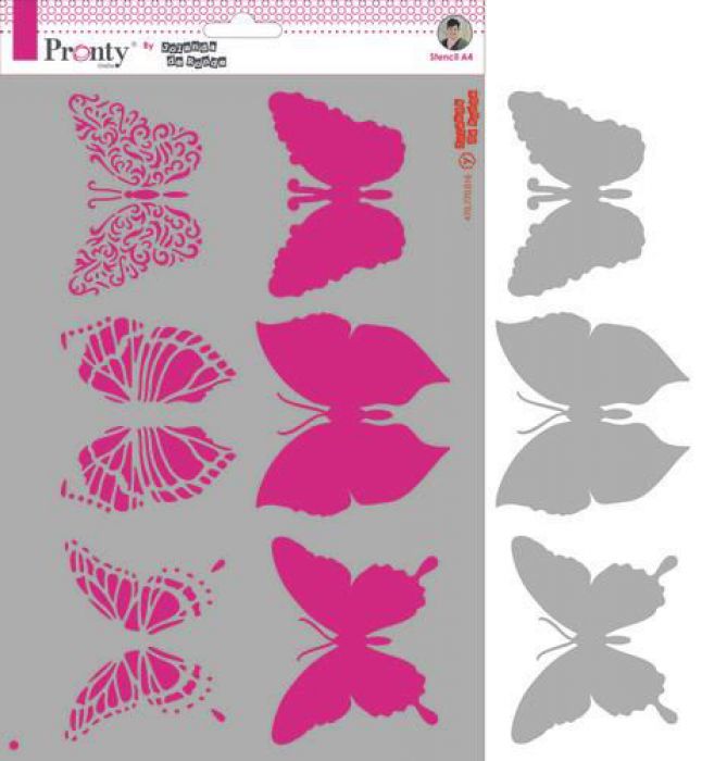 Pronty Mask Butterflies A4 470.770.016 by Jolanda
