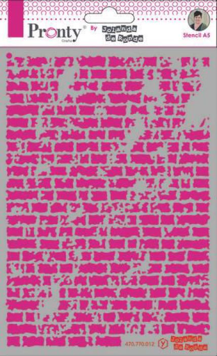 Pronty Mask stencil A5 Bricks 470.770.012 by Jolanda