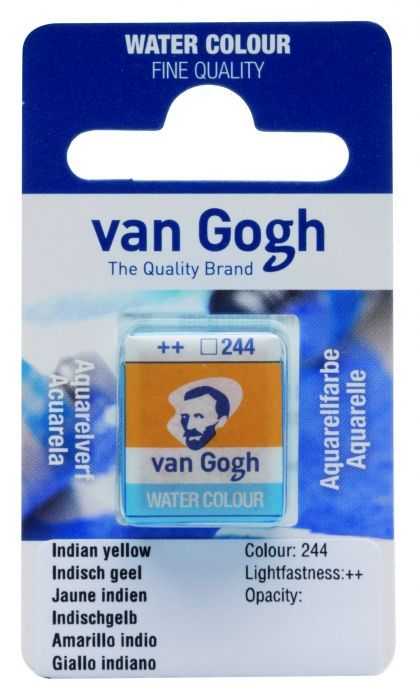 V.Gogh Aquarel half napje indisch geel 244