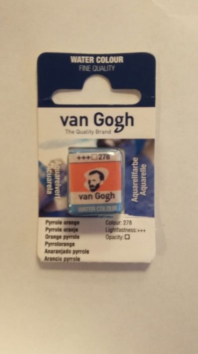 V.Gogh Aquarel half napje pyrrole oranje 278