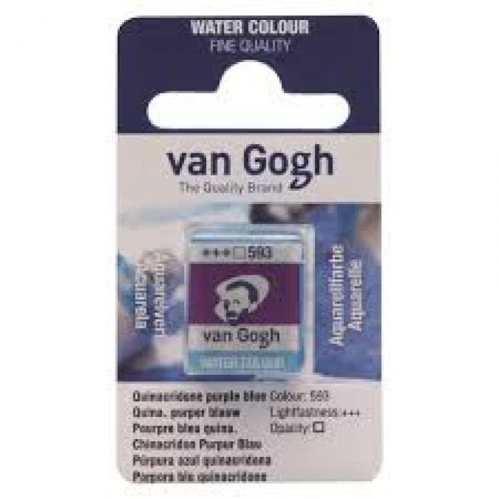 V.Gogh Aquarel half napje quinacridone purper blauw 593