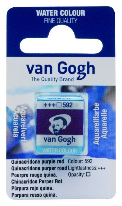 V.Gogh Aquarel half napje quinacridone purper rood 592