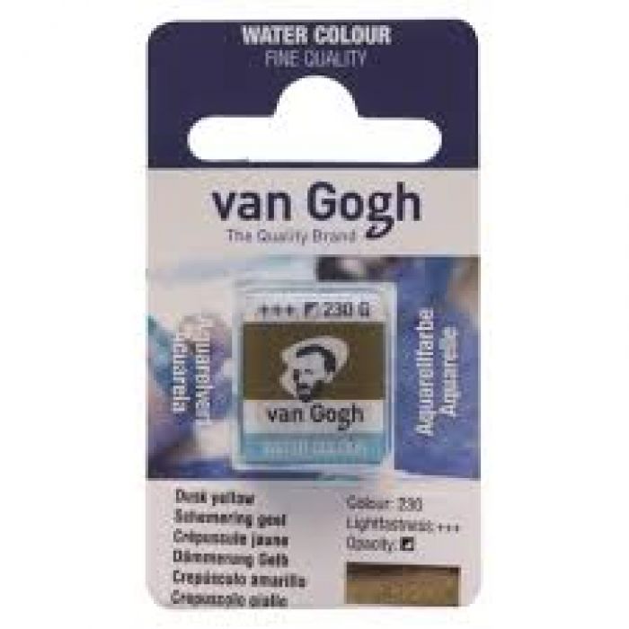 V.Gogh Aquarel half napje schemering geel 230