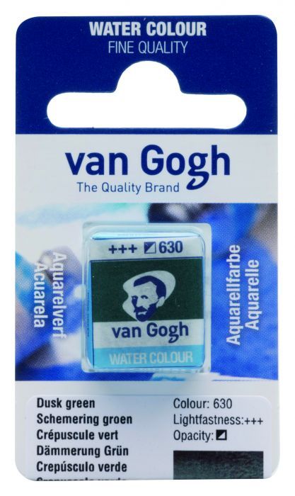 V.Gogh Aquarel half napje schemering groen 630