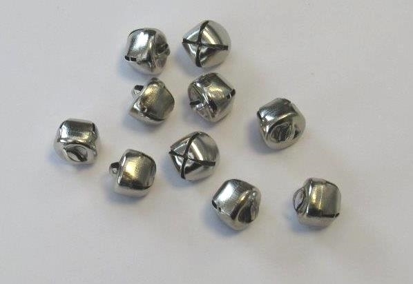 Kerst Belletjes Zilver 12 Mm 10 St