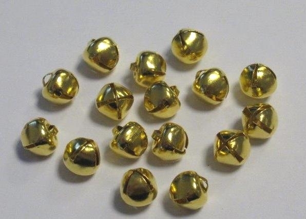 Kerst Belletjes Goudkleur 8 Mm 16 St