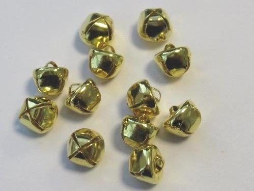 Kerst Belletjes Goudkleur 10 Mm 12 St