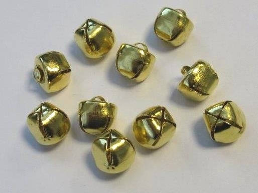 Kerst Belletjes Goudkleur 12 Mm 10 St