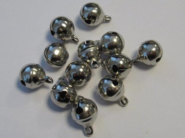 Sieraden Belletjes Zilver 10 Mm 12 St