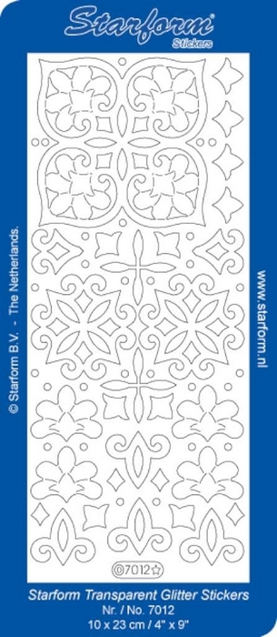 Stickers Ornament 13 zilver