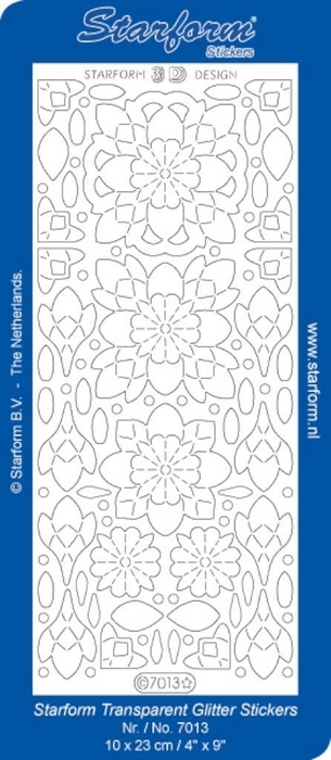 Stickers 3d Design: Ornament 1 zilver