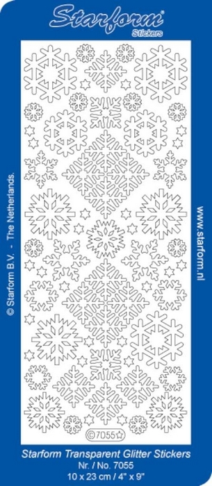 Stickers Christmas Ice Crystals 2 goud
