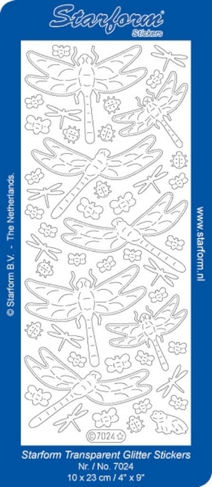 Stickers Dragon Fly 2 goud