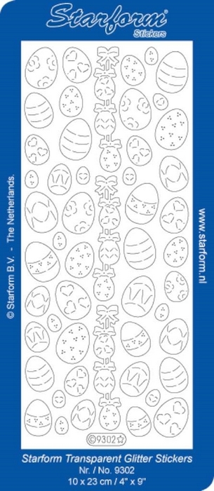 Stickers Easter Eggs 7: Various 2 zilver