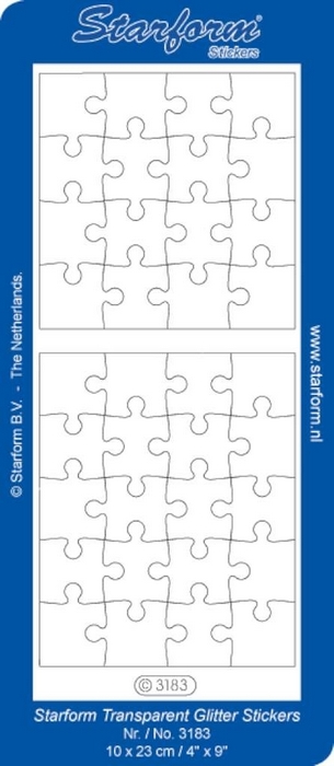 Stickers Puzzle zilver