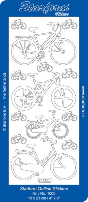 Stickers Bike goud