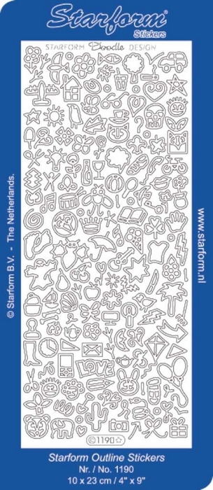 Stickers Doodle Design: Symbols | Icons 2 goud
