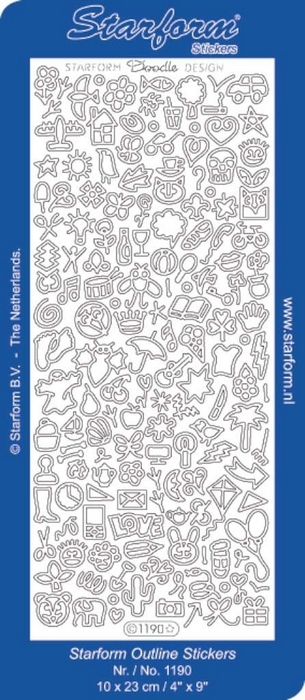 Stickers Doodle Design: Symbols | Icons 2 goud