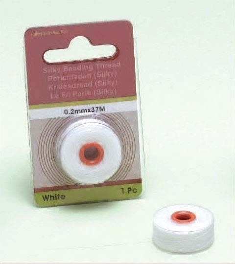 Silky Kralen Draad Wit 0,2 Mm 37 Mt