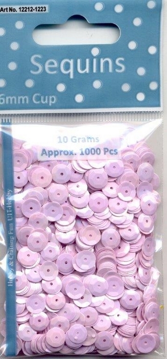 Pailletten Facon Ab Kleur Baby Roze 6 Mm 10 Gr