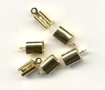 Eindkap Goudkleur 7 Mm X 6 Mm 6 St