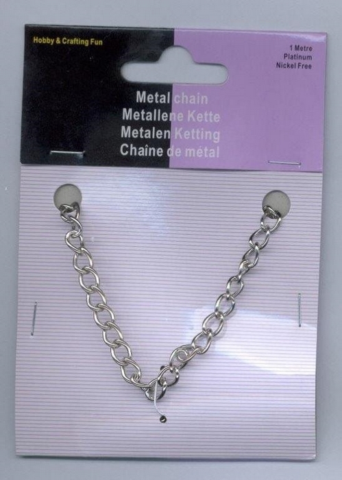 Metalen Ketting Zilverkleur 5,5 Mm 1 Mt